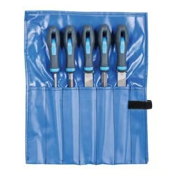 Picture of Pferd File Set - Hand, Three Square, Square, Tapered Half Round, Round 8" Second Cut